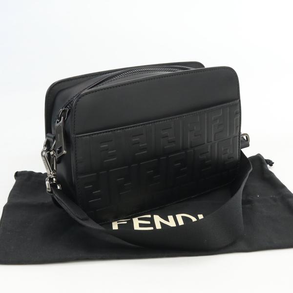 中古・未使用フェンディFENDI カメラバッグ レザー 7VA428 A1RM F0SAJ ブラック...