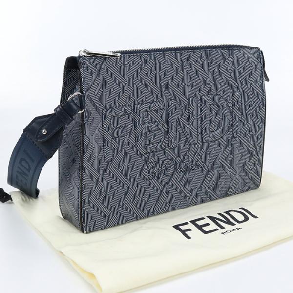 中古良品フェンディFENDI フェンディ ローマ クラッチバッグ レザー 7VA564 AP1B F...