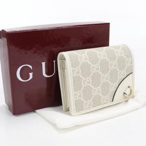 GUCCI（グッチ） 二つ折り財布 GGスプリームキャンバス/レザー