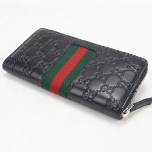 中古良品 GUCCI グッチ 長財布ラウンドフ...の詳細画像1