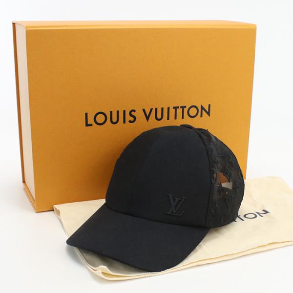 中古良品ルイヴィトンLOUIS VUITTON モノグラム・メッシュ ベースボール・キャップ ブラン...