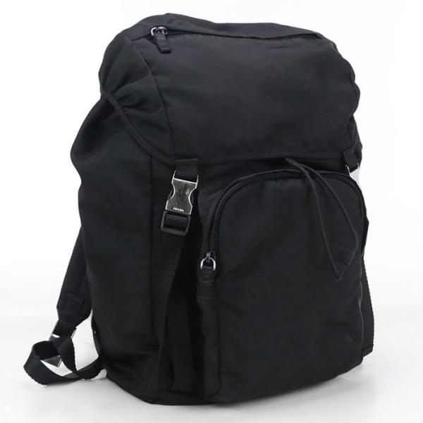 中古 PRADA プラダ リュック バッグパック Re-Nylon レディース ブラック
