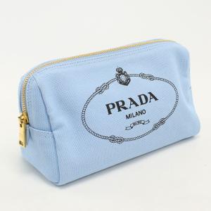 PRADA（プラダ） 巾着バッグ ポーチ 小物入れ ナイロン ブルー