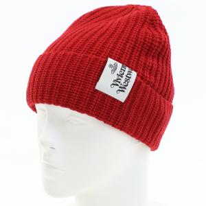 ヴィヴィアン・ウエストウッド Vivienne Westwood ユニセックス−ニット帽　ブランド 81020007　K0001　H401 RED レッド系　warm-02｜bighit