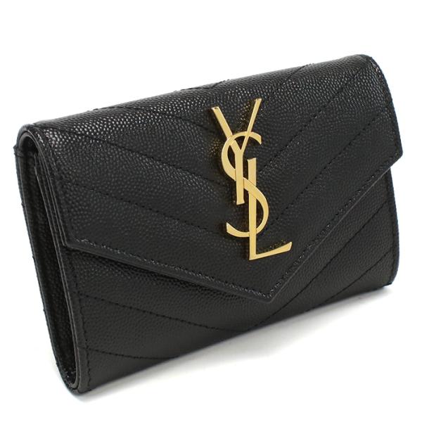 SAINT LAURENT サンローラン 名刺入れ 414404 BOW01 1000 レディース ...