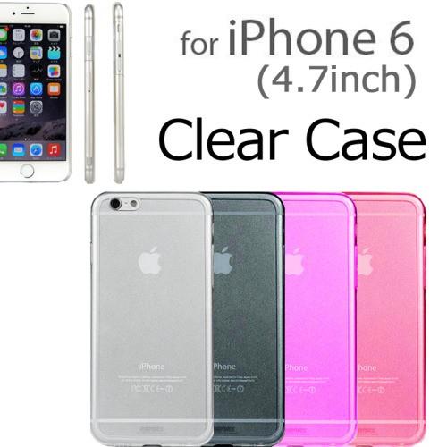 iPhone6（4.7インチ）薄型！スリム＆軽量の透明 スマートフォン ケース クリアケース ソフト...