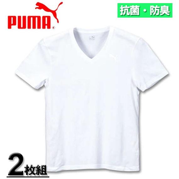 大きいサイズ メンズ PUMA 2P抗菌防臭半袖VTシャツ 3L 4L 5L 6L