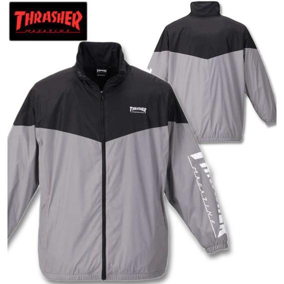 大きいサイズ メンズ THRASHER スタンドフルジップジャケット 3L 4L 5L 6L 8L