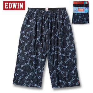 大きいサイズ メンズ EDWIN 楊柳 プリント...の商品画像