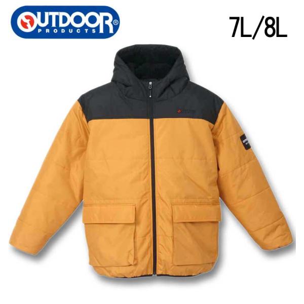 大きいサイズ メンズ OUTDOOR PRODUCTS 240Tフルダルタフタ 中綿キルトジャケット...