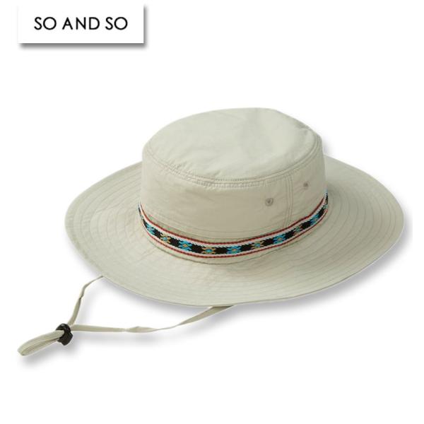 大きいサイズ メンズ So and so 撥水 ベンチレーション アドベンチャーハット 4L/64c...