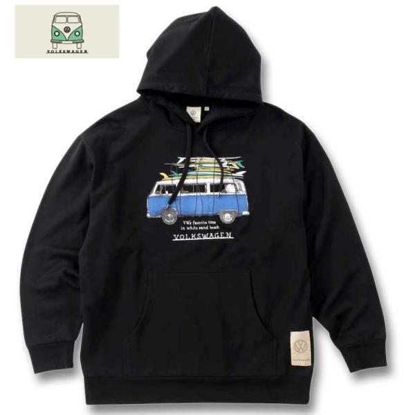 大きいサイズ メンズ VOLKSWAGEN 裏起毛 プルパーカー 3L 4L 5L 6L 8L