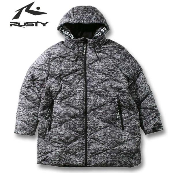 大きいサイズ メンズ RUSTY 中綿ロングジャケット 3L 4L 5L 6L 8L