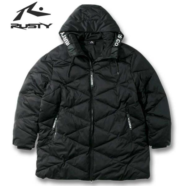 大きいサイズ メンズ RUSTY 中綿ロングジャケット 3L 4L 5L 6L 8L