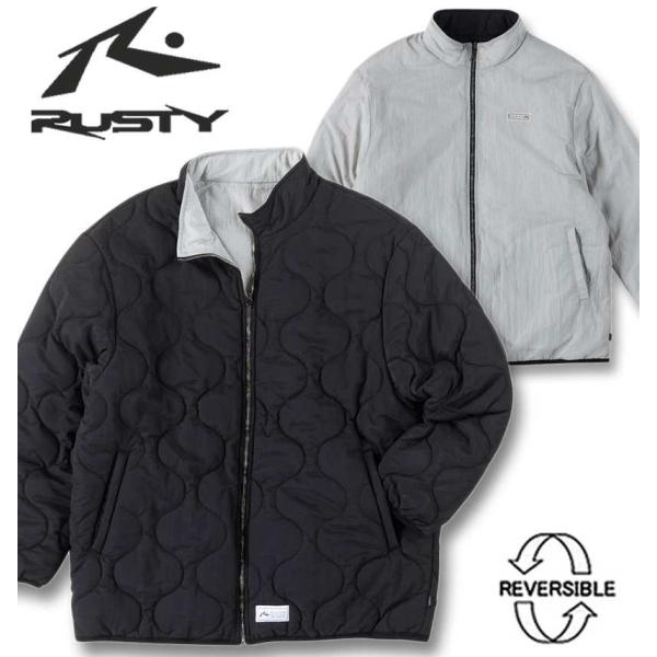 大きいサイズ メンズ RUSTY 撥水 リバーシブル ジャケット 3L 4L 5L 6L