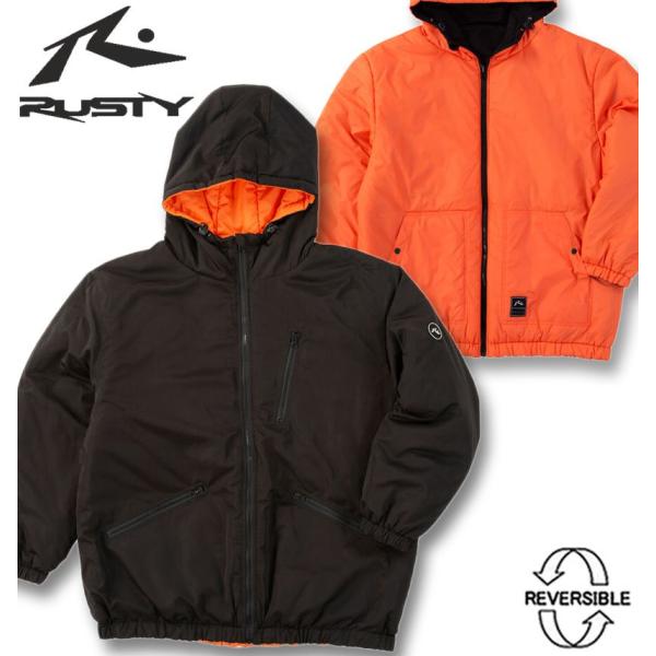 大きいサイズ メンズ RUSTY 中綿 リバーシブル ジャケット 3L 4L 5L 6L 8L