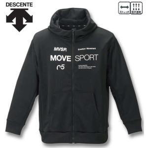 大きいサイズ メンズ DESCENTE ライトスムース スウェット オーセンティックロゴ フルジップフーディー 3L 4L 5L 6L｜biglibero