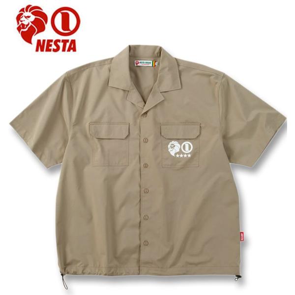 大きいサイズ メンズ NESTA BRAND オープンカラー 半袖シャツ 3L 4L 5L 6L 8...