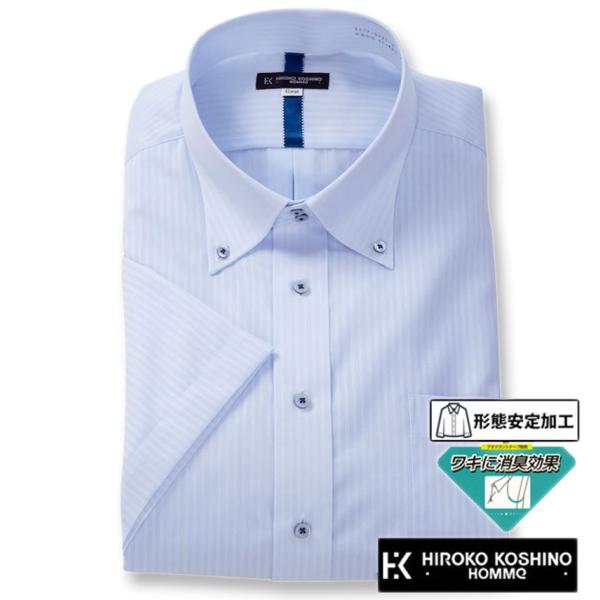大きいサイズ メンズ HIROKO KOSHINO HOMME ドゥエ B.D 半袖 ワイシャツ 3...