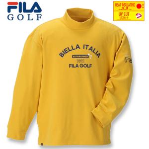 大きいサイズ メンズ FILA GOLF 両面起毛モックネック長袖シャツ 3L 4L 5L 6L｜biglibero