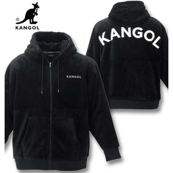 大きいサイズ メンズ KANGOL シルキーフリースジャケット 3L 4L 5L 6L 8L