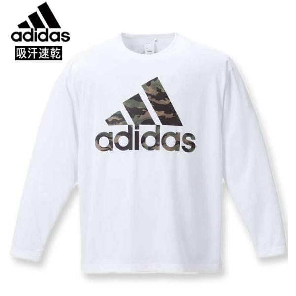 大きいサイズ メンズ adidas アディダス BOSカモ長袖Tシャツ 3XO〜8XO