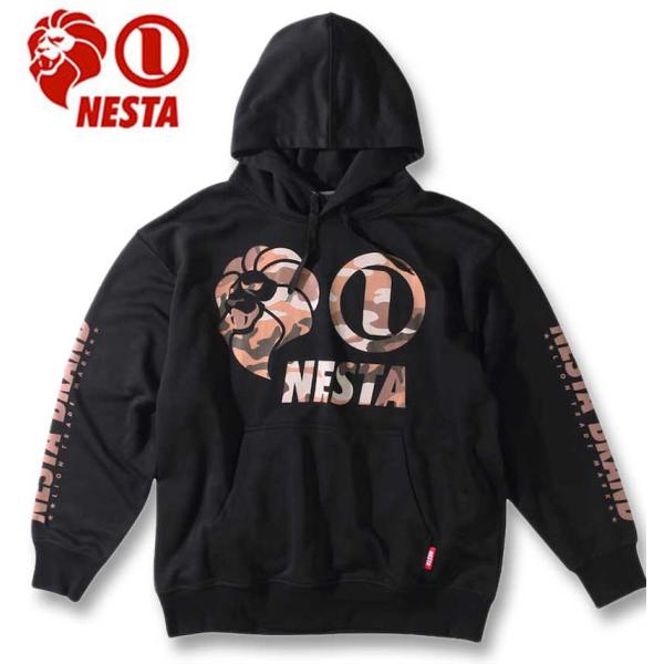 大きいサイズ メンズ NESTA BRAND 裏毛 プルパーカー 3L 4L 5L 6L 8L