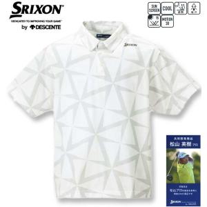 大きいサイズ メンズ SRIXON 松山プロ共同開発 ウインドミルプリント 半袖シャツ 3L 4L 5L 6L｜biglibero