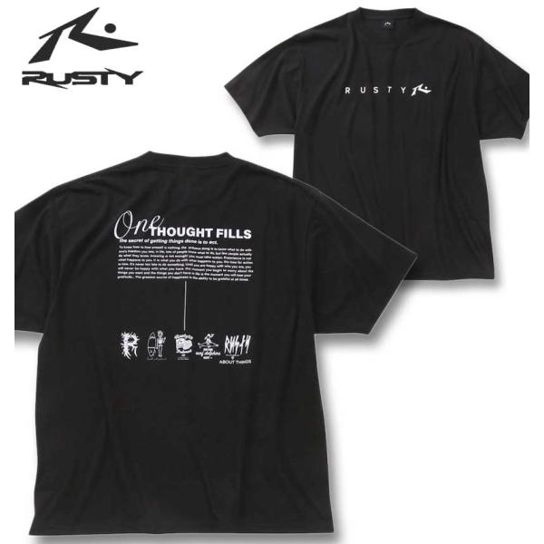 大きいサイズ メンズ RUSTY ツアーT風 グラフィック 半袖 Tシャツ 3L 4L 5L 6L ...