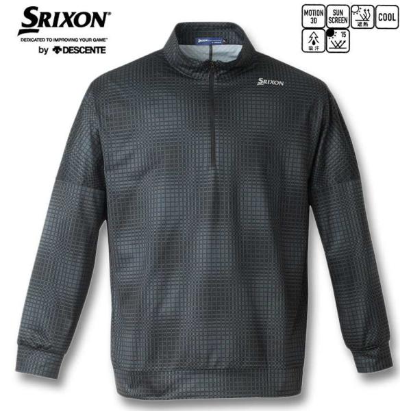 大きいサイズ メンズ SRIXON 松山プロ・星野プロ共同開発 グラフチェックプリント プロスタイル...