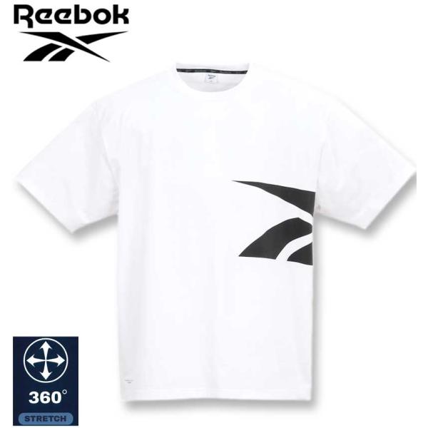 大きいサイズ メンズ Reebok サイドベクターグラフィック 半袖 Tシャツ 3L 4L 5L 6...
