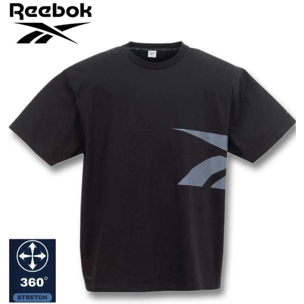 大きいサイズ メンズ Reebok サイドベクターグラフィック 半袖 Tシャツ 3L 4L 5L 6...
