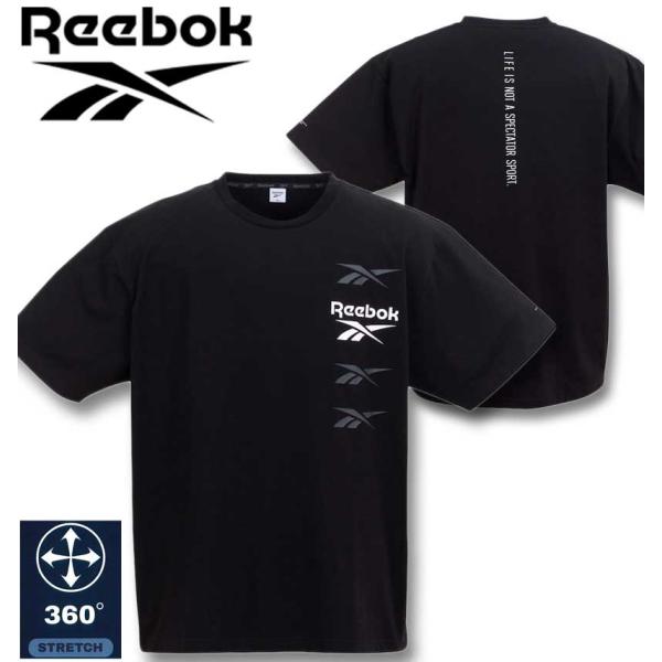 大きいサイズ メンズ Reebok 4ベクターグラフィック 半袖 Tシャツ 3L 4L 5L 6L ...