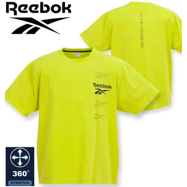 大きいサイズ メンズ Reebok 4ベクターグラフィック 半袖 Tシャツ 3L 4L 5L 6L ...