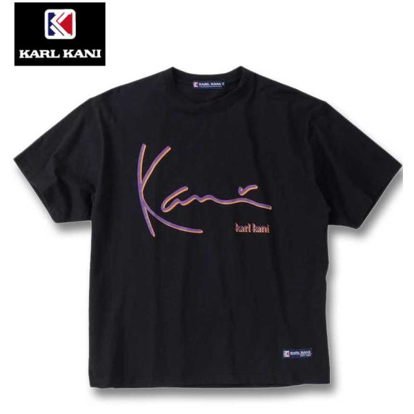 大きいサイズ メンズ KARL KANI 天竺 半袖Tシャツ 3L 4L 5L 6L 8L