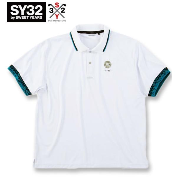 大きいサイズ メンズ SY32 by SWEET YEARS ゴルフ ライト ストレッチ ワッペン ...