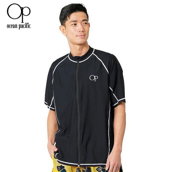 大きいサイズ メンズ OCEAN PACIFIC 半袖 フルジップ ラッシュガード 3L 4L 5L...