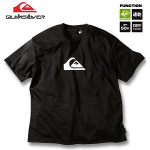 大きいサイズ メンズ Quiksilver クイックシルバー COMP LOGO 半袖 ラッシュガード Tシャツ 3L 4L 5L 6L