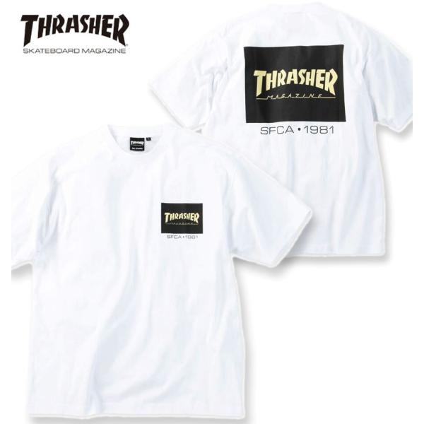 大きいサイズ メンズ THRASHER ボックスロゴ 半袖 Tシャツ 3L 4L 5L 6L 8L