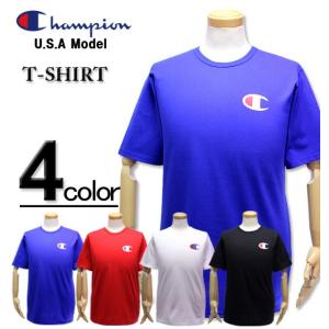 SALE価格 大きいサイズ メンズ Champion（チャンピオン） USAモデル ビッグロゴ プリント Tシャツ 半袖 XL 2XL 3XL【セール品のため返品交換不可】｜biglibero