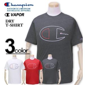 SALE価格 大きいサイズ メンズ Champion(チャンピオン) ドライ CロゴプリントTシャツ 半袖 3L 4L 5L【セール品のため返品交換不可】｜biglibero