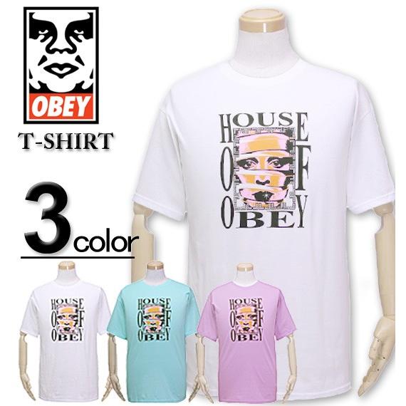 SALE価格 大きいサイズ メンズ OBEY(オベイ) Tシャツ 半袖 HOUSE OF OBEY/...