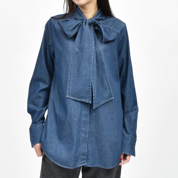 ROBERT FRIEDMAN（ロベルト フリッドマン）MIYAD デニムリボンシャツ 210520...