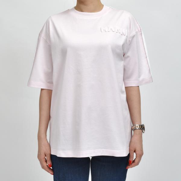 MARNIマルニ <br>THJET49QX/UTC017 オーガニックコットン パディングロゴ バ...