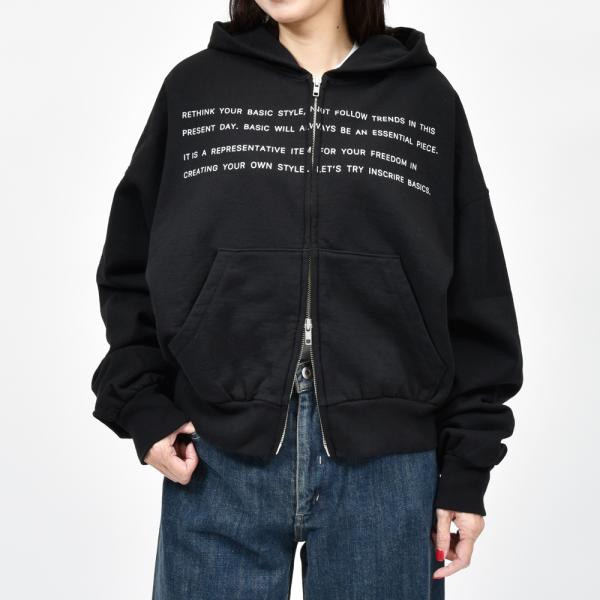 INSCRIRE（アンスクリア）BC114 ジップフーディ 22052002039 【SALE30】