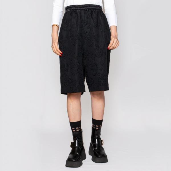 AMBELLアンベル 00027 フラワーモチーフ ふくれジャガードハーフパンツ レディース 送料無...