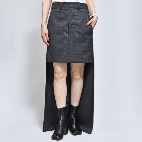 INSCRIREアンスクリア SK52B 2WAY グレンチェック スカート レディース 正規品なら...