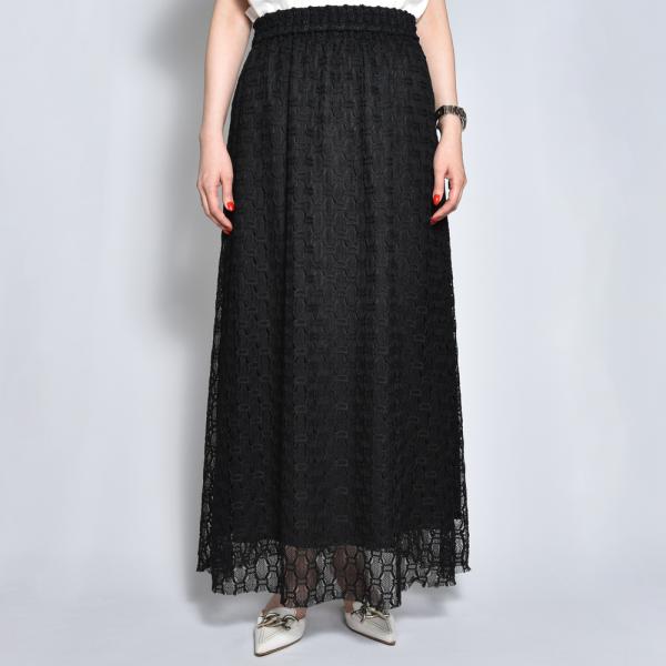 DRAWELLドロウェル 2-07 クロシェレース マキシスカート