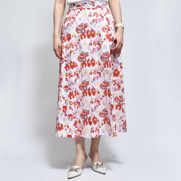 Cellar Doorセラードアー ARI B/TC838 フラワープリント スカート レディース ...