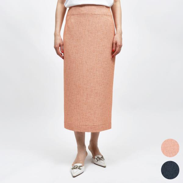 AMBELLアンベル <br>000792  ポリエステルレーヨンミックスツイードスカート 2325...